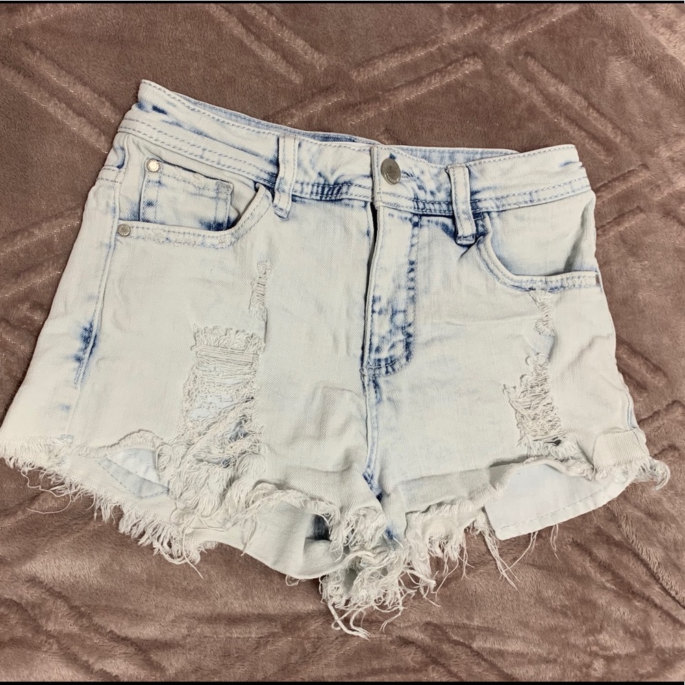 Tinseltown Distressed Stretch Shorts Sz 0